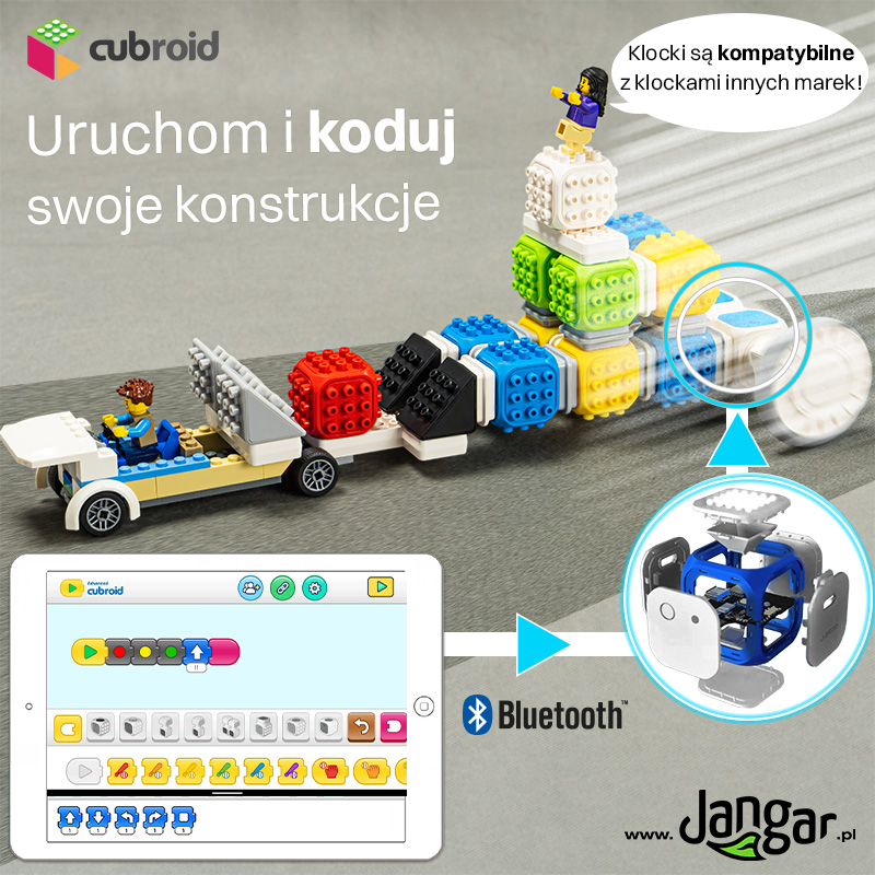 CUBROID Premium - Bezprzewodowe klocki do kodowania i konstruowania robotów - Jangar.pl